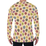 Knitting Yarn Pattern Print Men's Long Sleeve T-Shirt