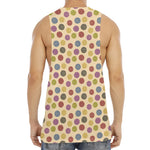 Knitting Yarn Pattern Print Men's Muscle Tank Top