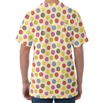 Knitting Yarn Pattern Print Men's Velvet T-Shirt