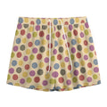 Knitting Yarn Pattern Print Mesh Shorts