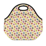 Knitting Yarn Pattern Print Neoprene Lunch Bag