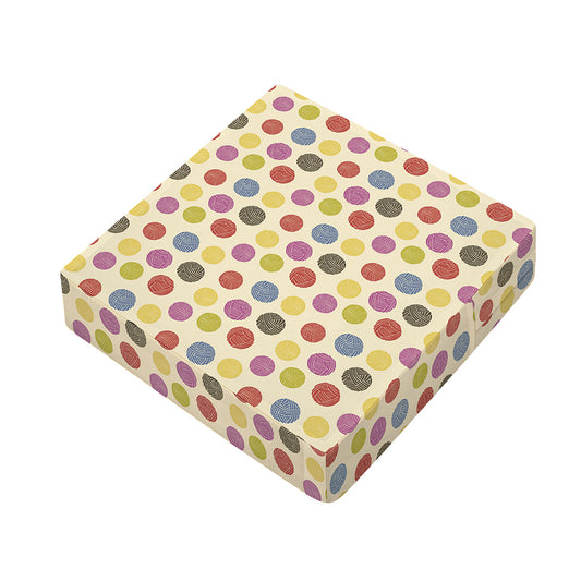 Knitting Yarn Pattern Print Outdoor Seat Cushion Cover