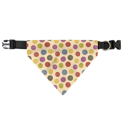 Knitting Yarn Pattern Print Over The Collar Dog Bandana