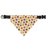 Knitting Yarn Pattern Print Over The Collar Dog Bandana