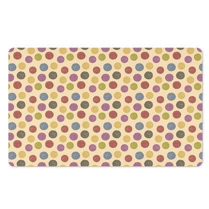 Knitting Yarn Pattern Print Polyester Doormat