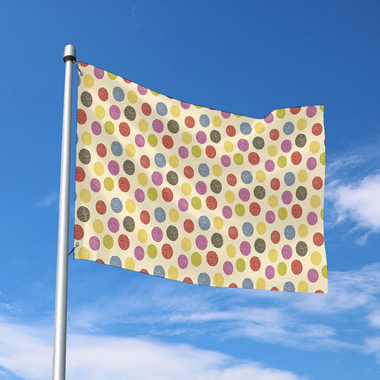 Knitting Yarn Pattern Print Polyester Flag