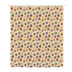 Knitting Yarn Pattern Print Polyester Shower Curtain