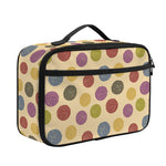 Knitting Yarn Pattern Print Portable Lunch Bag