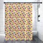 Knitting Yarn Pattern Print Premium Shower Curtain