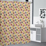 Knitting Yarn Pattern Print Premium Shower Curtain