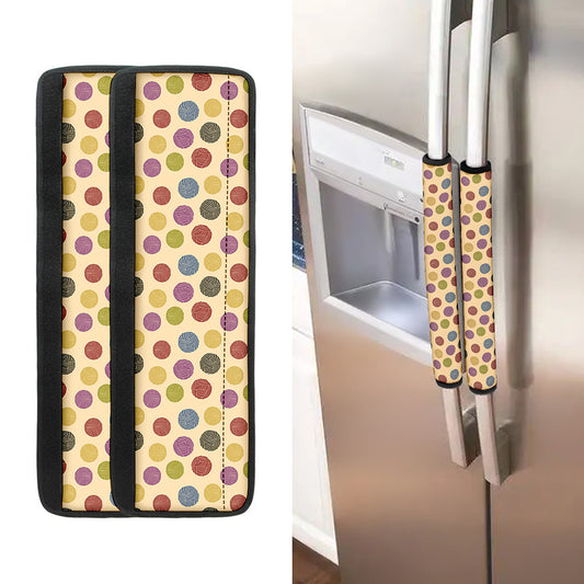 Knitting Yarn Pattern Print Refrigerator Handle Covers