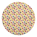 Knitting Yarn Pattern Print Round Blanket