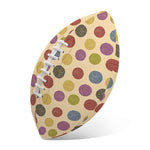 Knitting Yarn Pattern Print Rugby Ball