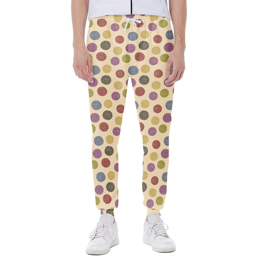 Knitting Yarn Pattern Print Scuba Joggers