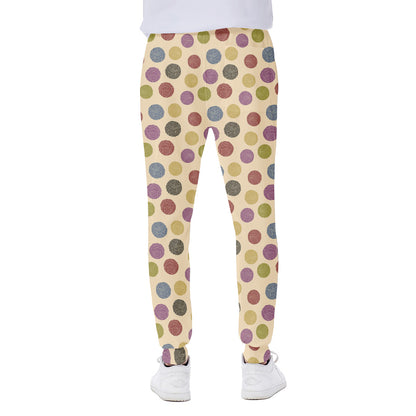 Knitting Yarn Pattern Print Scuba Joggers