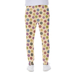 Knitting Yarn Pattern Print Scuba Joggers
