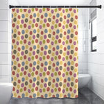 Knitting Yarn Pattern Print Shower Curtain
