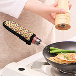 Knitting Yarn Pattern Print Skillet Handle Cover