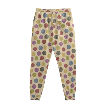 Knitting Yarn Pattern Print Sweatpants