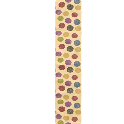 Knitting Yarn Pattern Print Table Runner