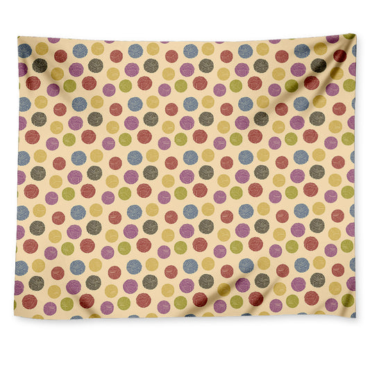 Knitting Yarn Pattern Print Tapestry