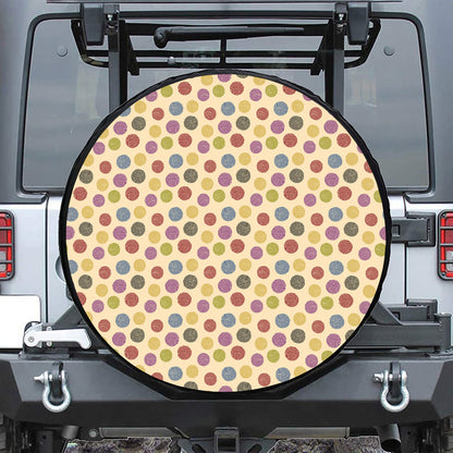 Knitting Yarn Pattern Print Tire Cover