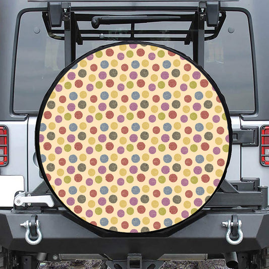 Knitting Yarn Pattern Print Tire Cover
