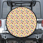 Knitting Yarn Pattern Print Tire Cover