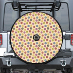 Knitting Yarn Pattern Print Tire Cover With Camera Hole