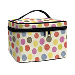 Knitting Yarn Pattern Print Travel Makeup Bag