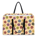 Knitting Yarn Pattern Print Utility Tote Bag