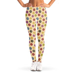 Knitting Yarn Pattern Print Women's Leggings