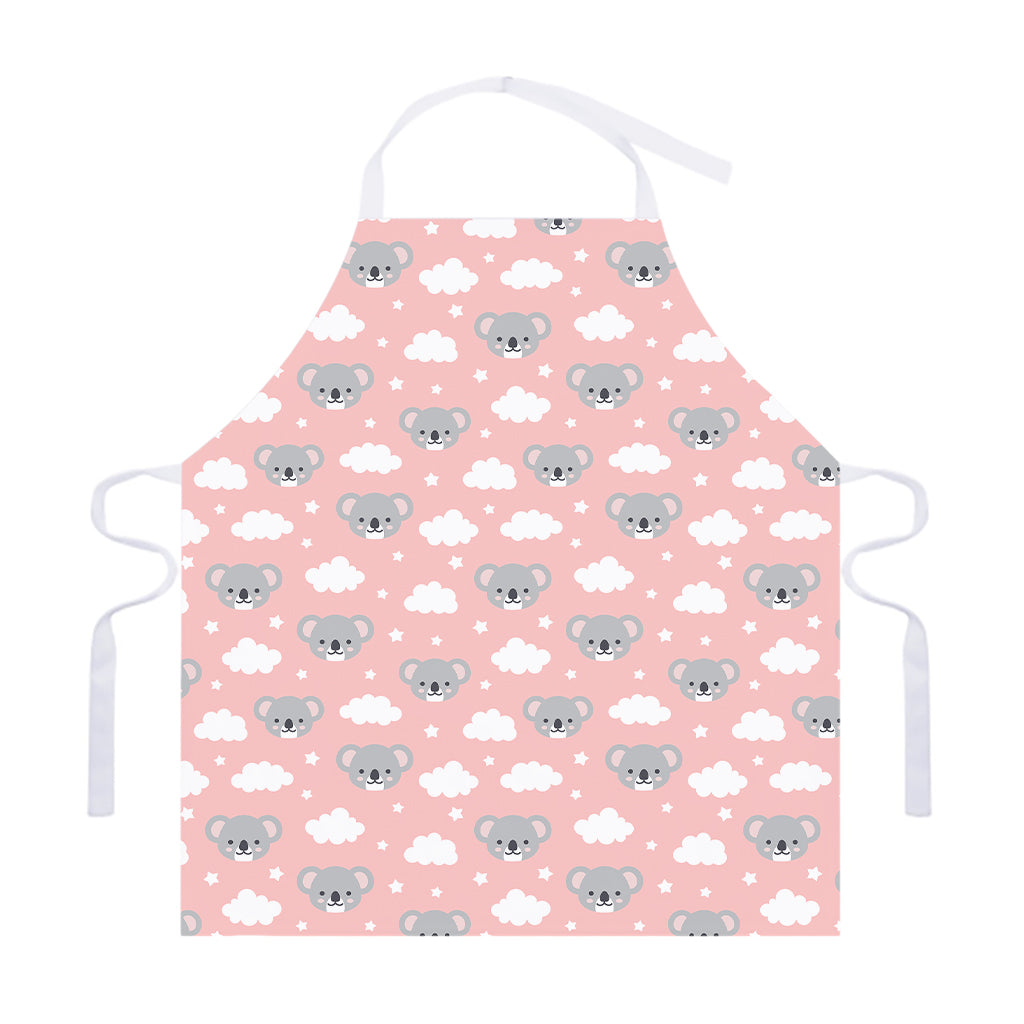 Koala Bear And Cloud Pattern Print Adjustable Apron