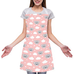 Koala Bear And Cloud Pattern Print Adjustable Apron