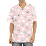 Koala Bear And Cloud Pattern Print Aloha Shirt