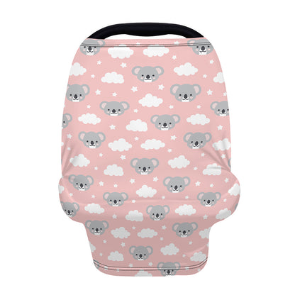 Koala Bear And Cloud Pattern Print Baby Seat Cover