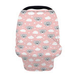 Koala Bear And Cloud Pattern Print Baby Seat Cover