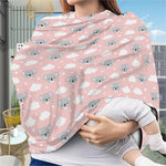 Koala Bear And Cloud Pattern Print Baby Seat Cover