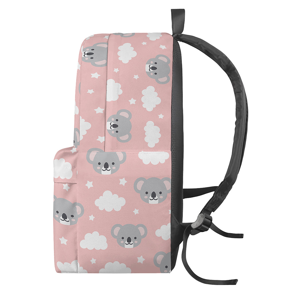 Koala Bear And Cloud Pattern Print Backpack