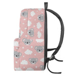 Koala Bear And Cloud Pattern Print Backpack