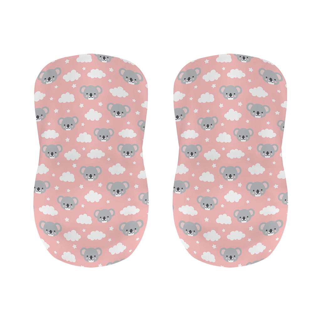 Koala Bear And Cloud Pattern Print Bar Stool Covers