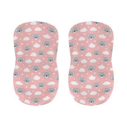 Koala Bear And Cloud Pattern Print Bar Stool Covers