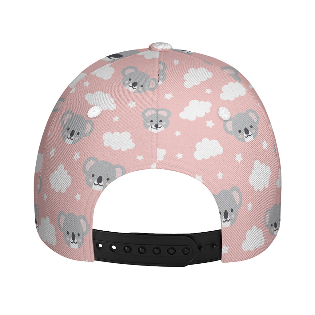 Koala Bear And Cloud Pattern Print Baseball Cap