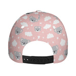 Koala Bear And Cloud Pattern Print Baseball Cap