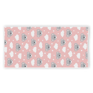 Koala Bear And Cloud Pattern Print Beach Towel