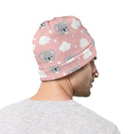 Koala Bear And Cloud Pattern Print Beanie