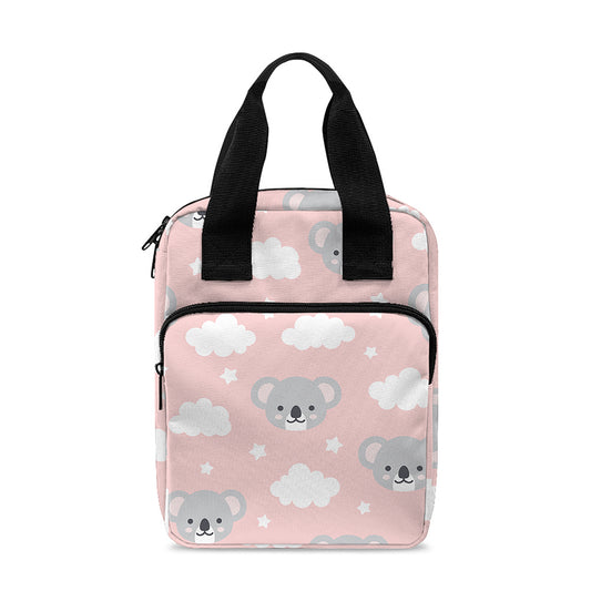 Koala Bear And Cloud Pattern Print Bible Tote Bag