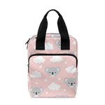 Koala Bear And Cloud Pattern Print Bible Tote Bag