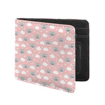 Koala Bear And Cloud Pattern Print Bifold Wallet