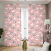 Koala Bear And Cloud Pattern Print Blackout Pencil Pleat Curtains